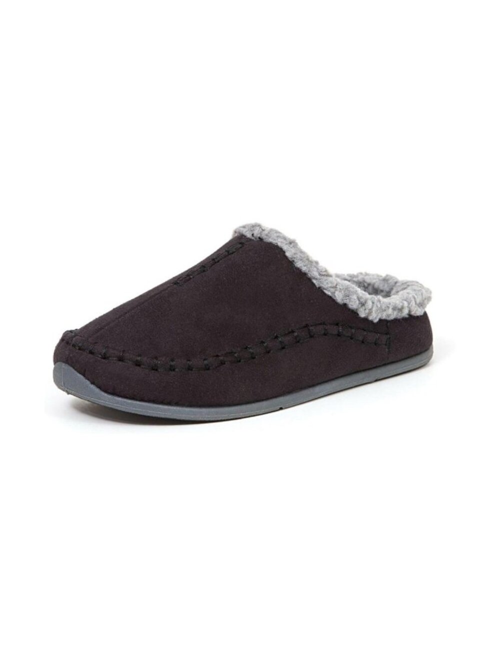 New Deer Stags Nordic Black Fleece Lined Memory Foam Slippers Men’s 11M